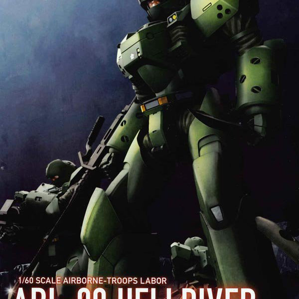 Good Smile Company - Moderoid 1/60 ARL-99 Helldiver, Kit Plastique Patlabor Mobile Police, 14 Cm