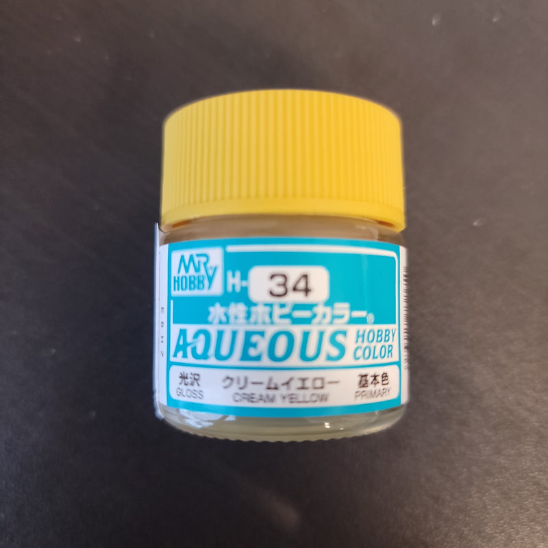Supplies: Mr. Color Aqueous H34 (Gloss Cream Yellow) 10ml