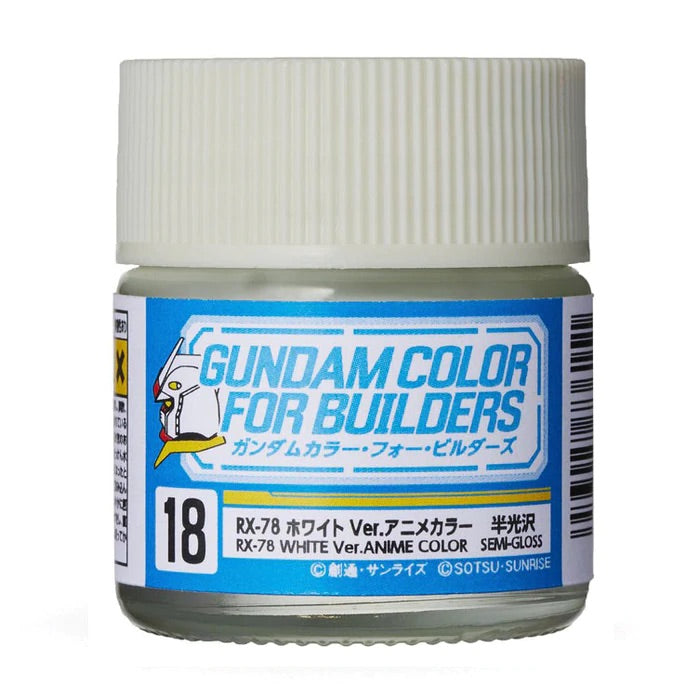 Supplies: GSI Gundam Color UG18 (RX 78-2 White Ver. Anime) 10ml