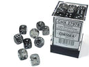 Dice: Borealis 12mm D6 Light Smoke/Silver Luminary Dice Block (36ct.)