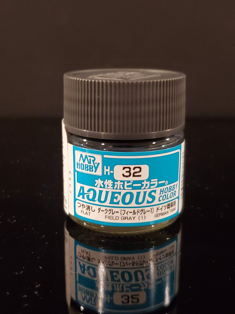 Supplies: Mr. Color Aqueous H32 (Flat Field Gray) 10ml