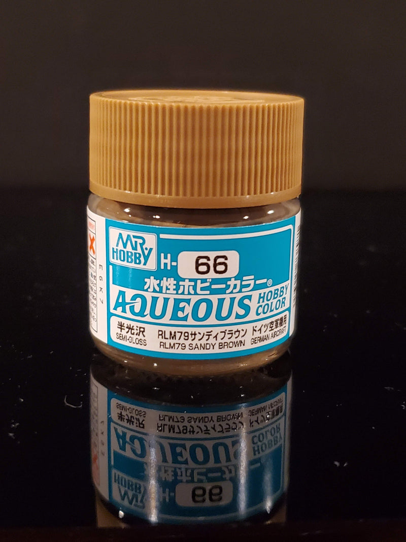 Supplies: Mr. Color Aqueous H66 (Semi-Gloss RLM79 Sandy Brown) 10ml