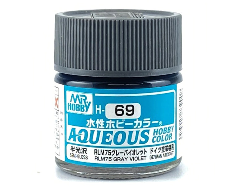 Supplies: Mr. Color Aqueous H69 (Semi-Gloss RLM75 Gray Violet) 10ml