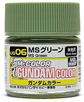 Supplies: GSI Gundam Color UG06 (MS Green) 10ml