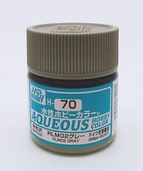 Supplies: Mr. Color Aqueous H70 (Semi-Gloss RLM02 Gray) 10ml