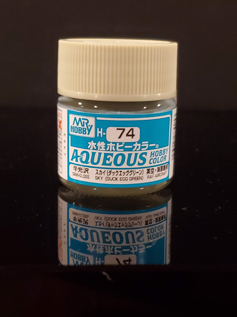 Supplies: Mr. Color Aqueous H74 (Semi-Gloss Duck Egg Green) 10ml