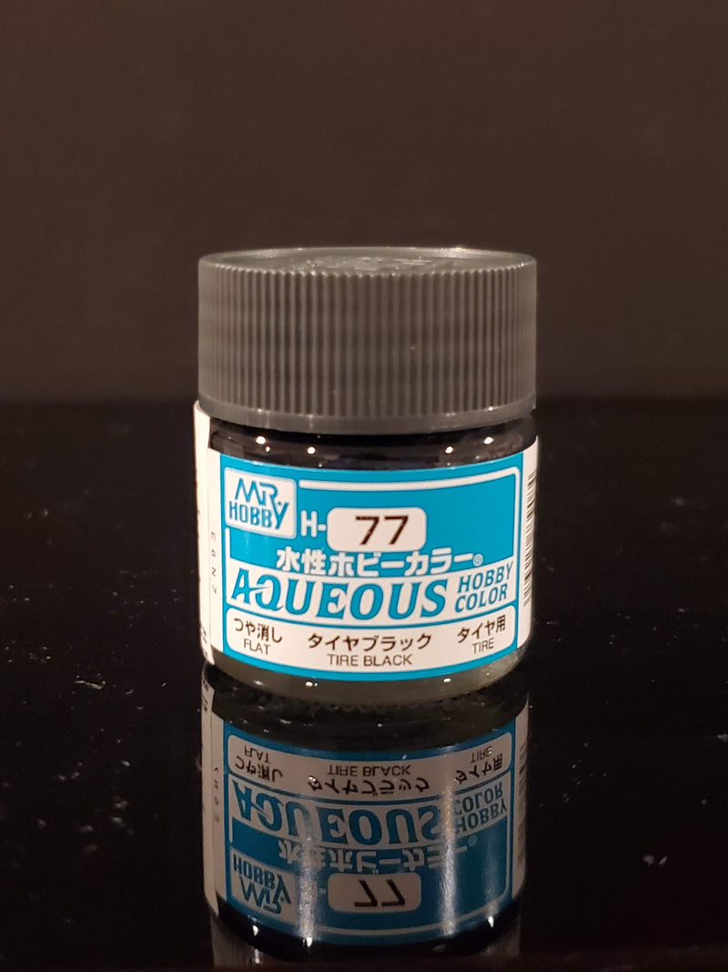 Supplies: Mr. Color Aqueous H77 (Flat Tire Black) 10ml