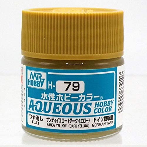 Supplies: Mr. Color Aqueous H79 (Semi-Gloss RLM70 Sandy Yellow/Dark Yellow) 10ml