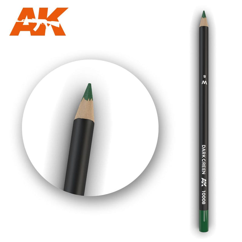 Supplies: AK Interactive Weathering Pencils for Models (Dark Green)