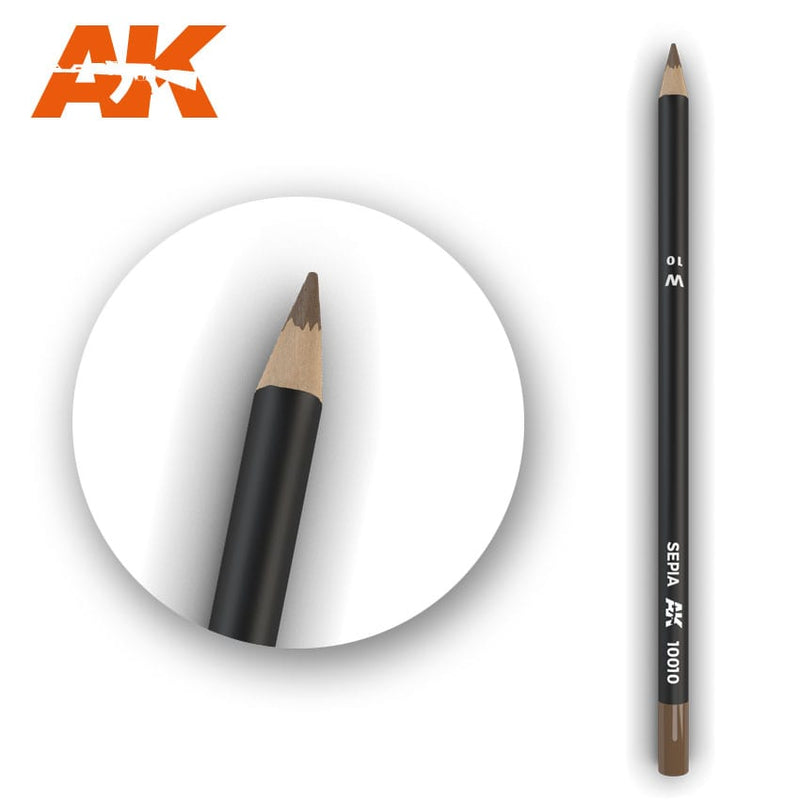 Supplies: AK Interactive Weathering Pencils for Models (Sepia)