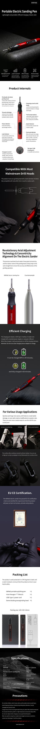 Supplies: Dspiae Portable Electric Sanding Pen