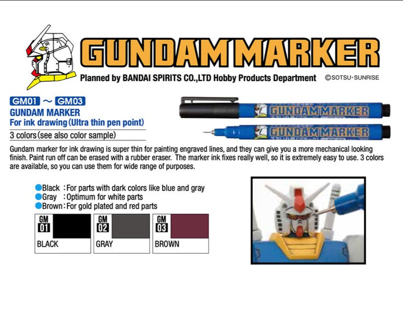 Supplies: Gundam Marker Brown Fine GM03