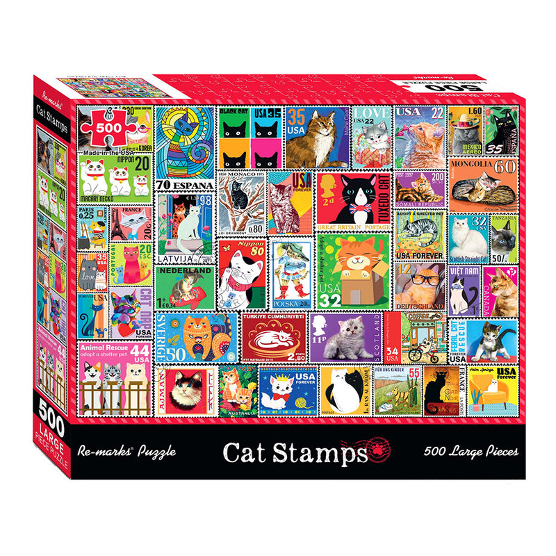 Puzzle: Cat Stamps 500pc