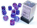 Dice: Nebula 16mm D6 Nocturnal/Blue Luminary Dice Block (12ct.)