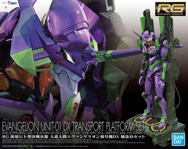 Evangelion RG: Eva Unit-01 w/DX transport platform 1/144