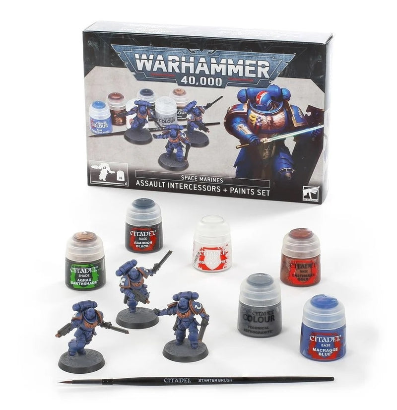 Warhammer 40K: Assault Intercessors and Paint Set