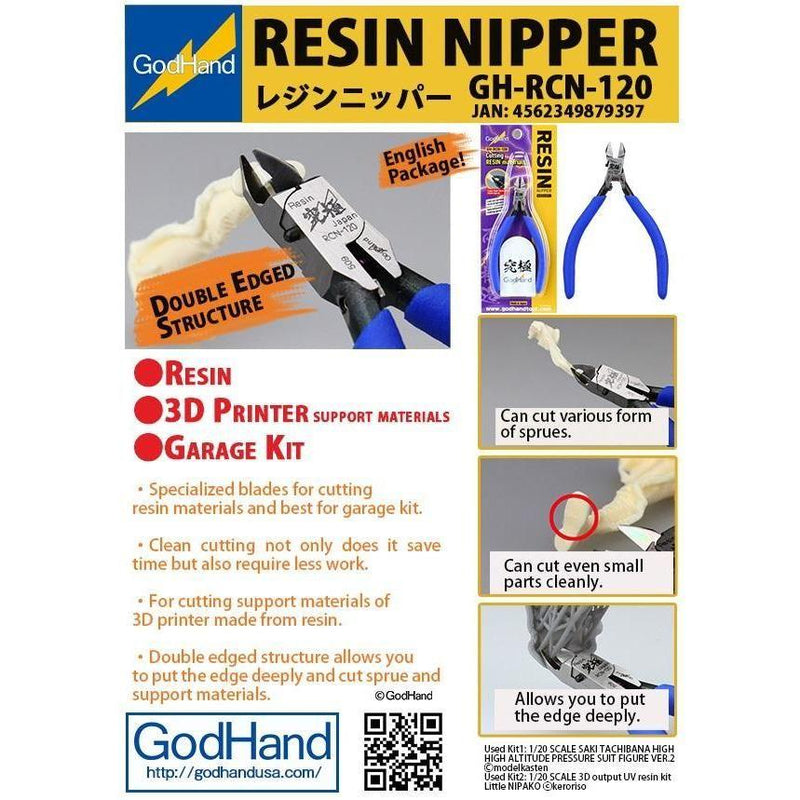 Supplies: GodHand Resin Nipper
