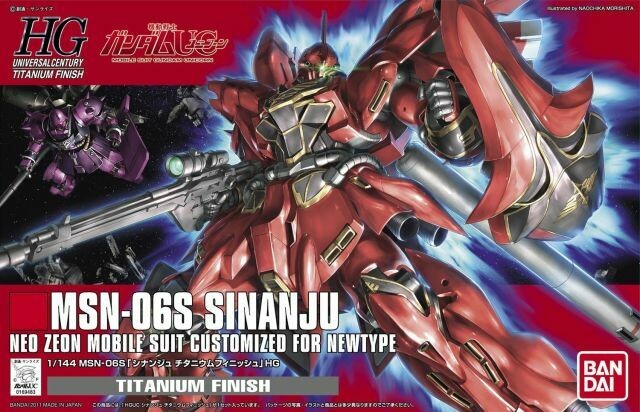 Gundam HGUC: Sinanju Titanium Finish HG 1/144