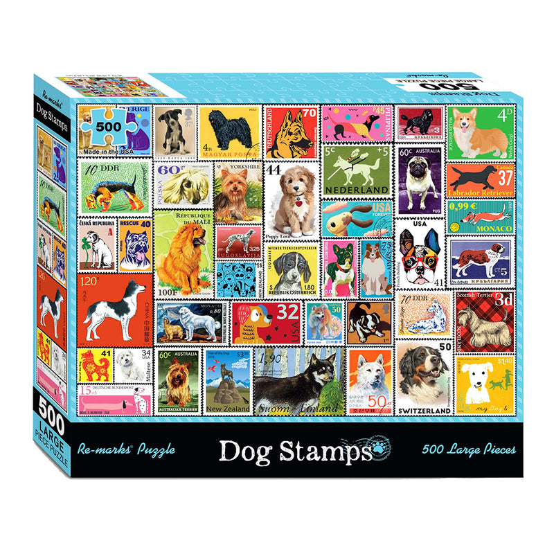 Puzzle: Dog Stamps 500pc