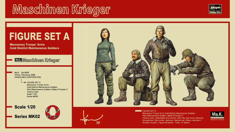 Mecha: Maschinen Krieger  Ma.K. Figure Set A (Mercenary Troops' Arms Cold District Maintenance Soldiers)1/20